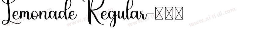 Lemonade Regular字体转换
